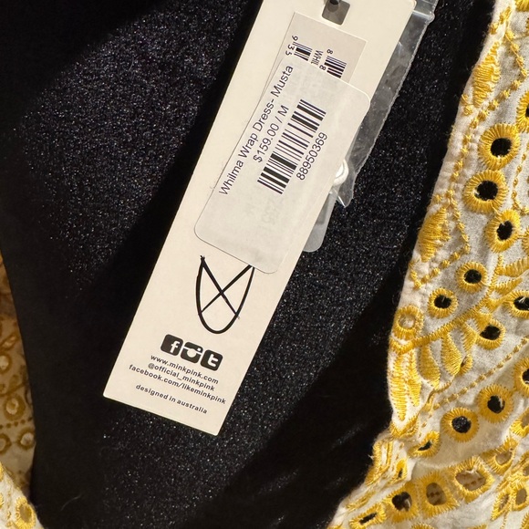 Mink Pink White and Yellow Lace Dress NWT - Picture 6 of 6